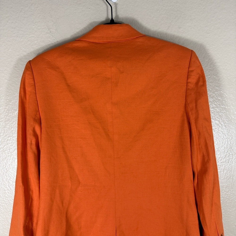 Veronica Beard Bexley Orange Dickey and Franzi Linen Short Set - Picture 11 of 16